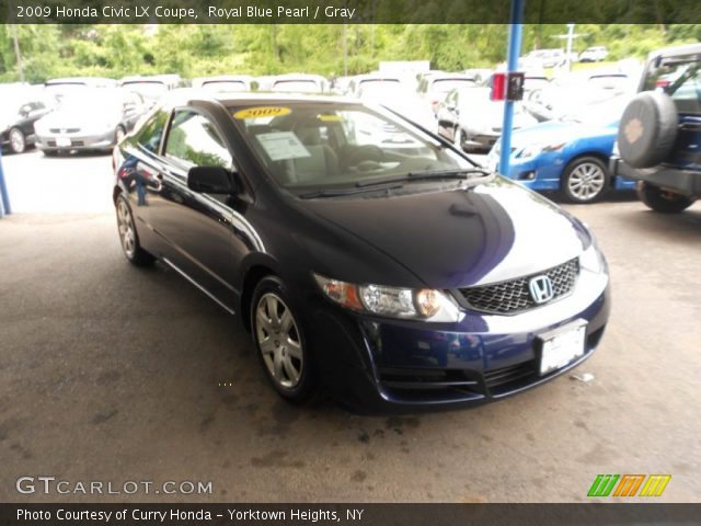 2009 Honda Civic LX Coupe in Royal Blue Pearl