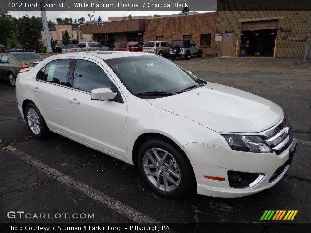 2012 Ford Fusion SEL in White Platinum Tri-Coat