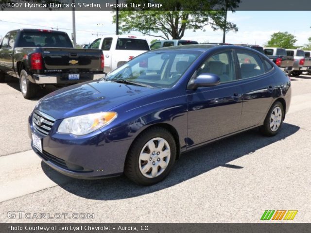 2007 Hyundai Elantra GLS Sedan in Regatta Blue