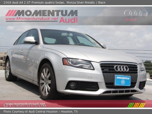 2009 Audi A4 2.0T Premium quattro Sedan in Monza Silver Metallic