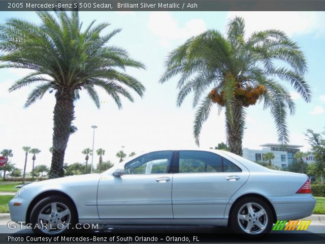 2005 Mercedes-Benz S 500 Sedan in Brilliant Silver Metallic