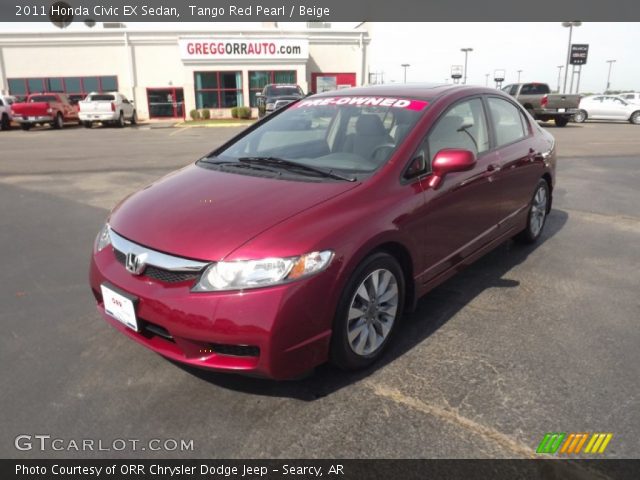 2011 Honda Civic EX Sedan in Tango Red Pearl