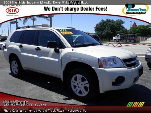 2008 Mitsubishi Endeavor LS AWD in Dover White Pearl
