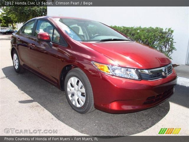 2012 Honda Civic LX Sedan in Crimson Pearl