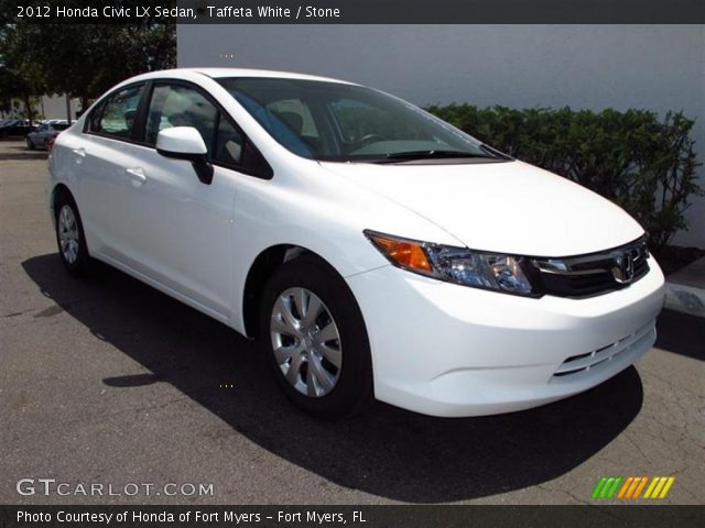 2012 Honda Civic LX Sedan in Taffeta White