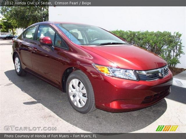 2012 Honda Civic LX Sedan in Crimson Pearl
