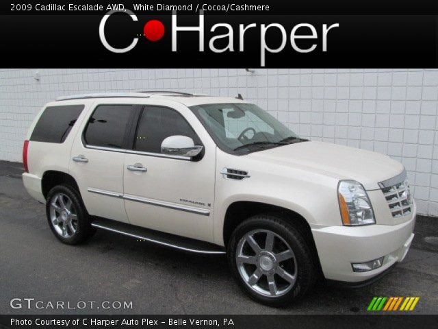 2009 Cadillac Escalade AWD in White Diamond