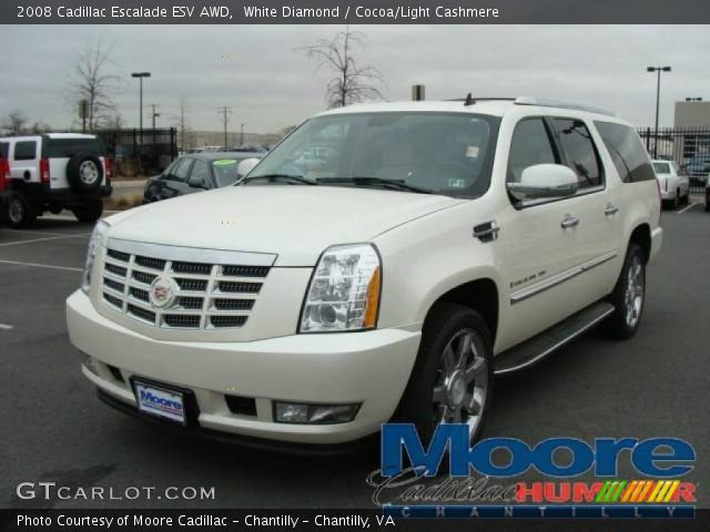 2008 Cadillac Escalade ESV AWD in White Diamond