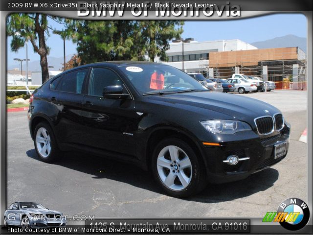 2009 BMW X6 xDrive35i in Black Sapphire Metallic