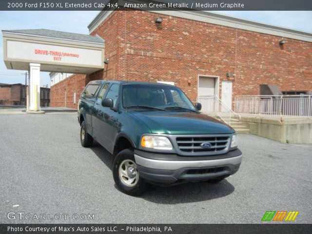 2000 Ford F150 XL Extended Cab 4x4 in Amazon Green Metallic