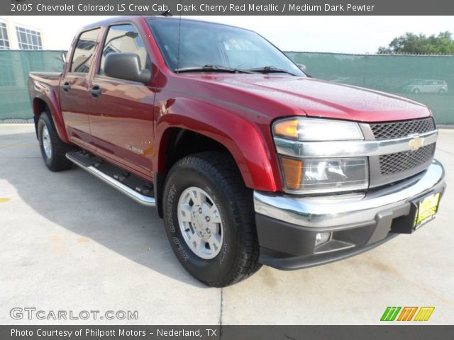 2005 Chevrolet Colorado LS Crew Cab in Dark Cherry Red Metallic