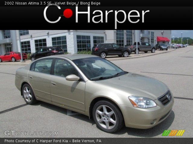 2002 Nissan Altima 3.5 SE in Velvet Beige