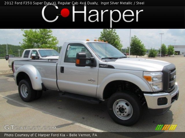 2012 Ford F350 Super Duty XL Regular Cab 4x4 Dually in Ingot Silver Metallic