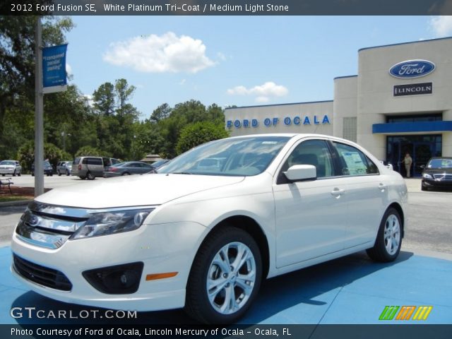 2012 Ford Fusion SE in White Platinum Tri-Coat