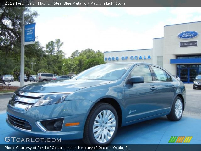 2012 Ford Fusion Hybrid in Steel Blue Metallic