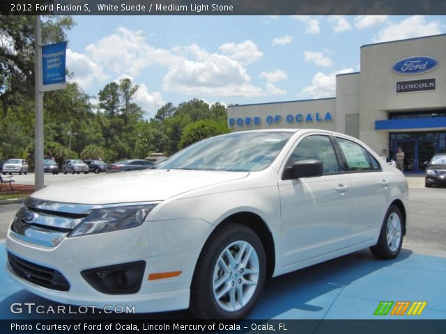 2012 Ford Fusion S in White Suede