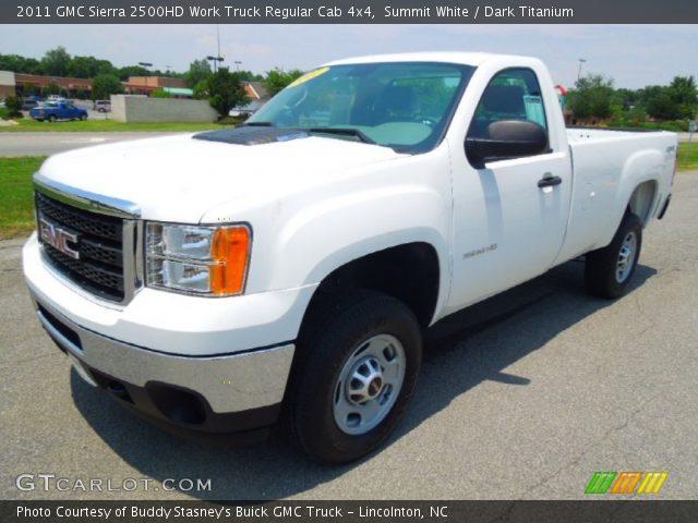 2011 GMC Sierra 2500HD Work Truck Regular Cab 4x4 in Summit White