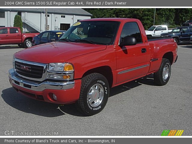 2004 GMC Sierra 1500 SLE Regular Cab 4x4 in Fire Red