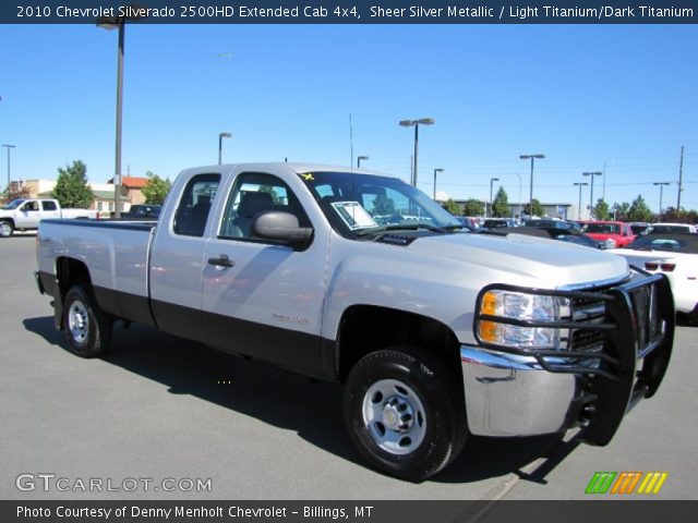 2010 Chevrolet Silverado 2500HD Extended Cab 4x4 in Sheer Silver Metallic