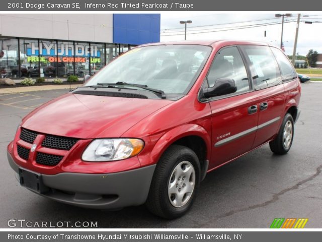 2001 Dodge Caravan SE in Inferno Red Tinted Pearlcoat