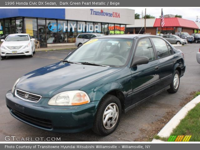 1996 Honda Civic DX Sedan in Dark Green Pearl Metallic