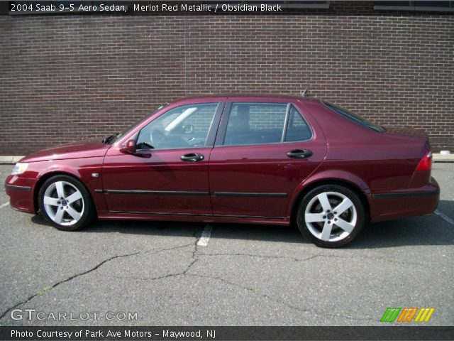 2004 Saab 9-5 Aero Sedan in Merlot Red Metallic