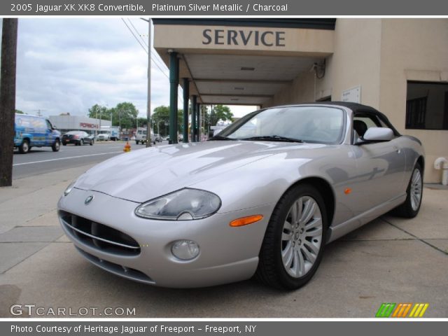 2005 Jaguar XK XK8 Convertible in Platinum Silver Metallic