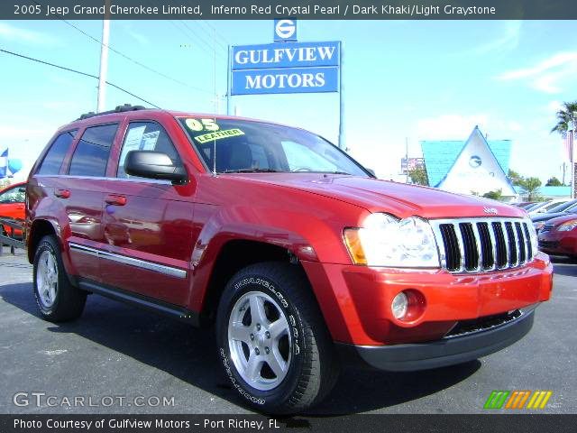 2005 Jeep Grand Cherokee Limited in Inferno Red Crystal Pearl