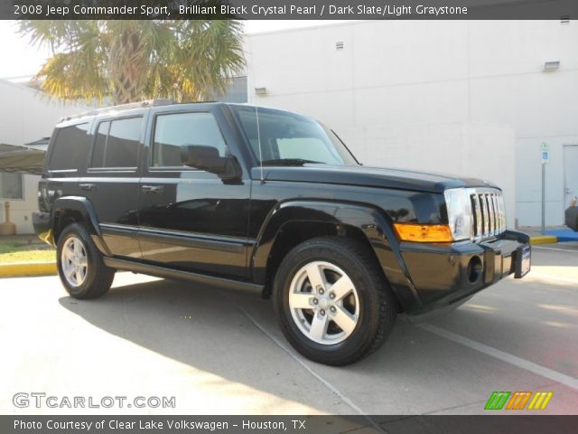 2008 Jeep Commander Sport in Brilliant Black Crystal Pearl