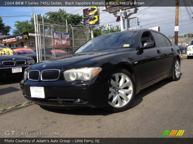 2004 BMW 7 Series 745Li Sedan in Black Sapphire Metallic
