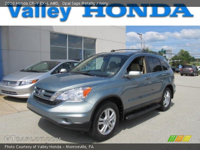 2010 Honda CR-V EX-L AWD in Opal Sage Metallic