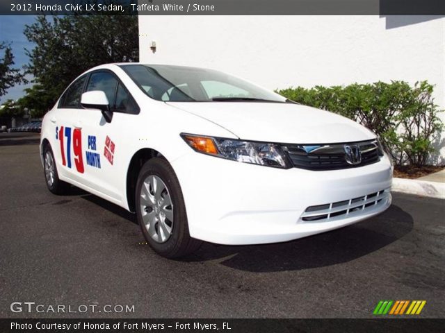 2012 Honda Civic LX Sedan in Taffeta White