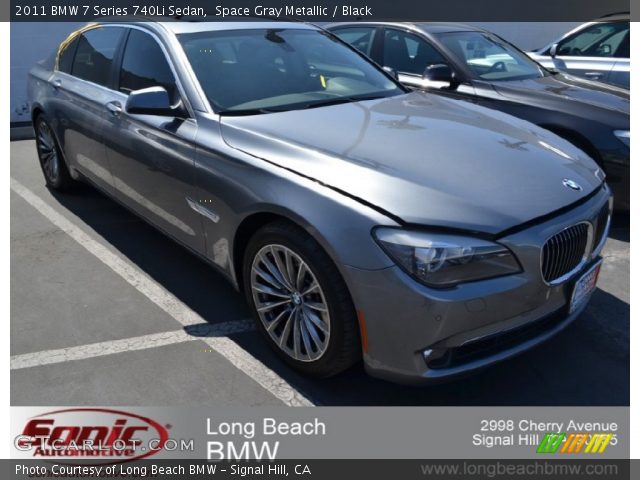 2011 BMW 7 Series 740Li Sedan in Space Gray Metallic