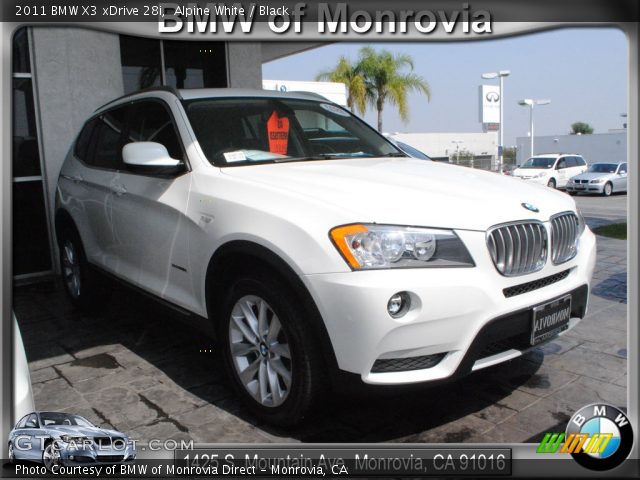 2011 BMW X3 xDrive 28i in Alpine White