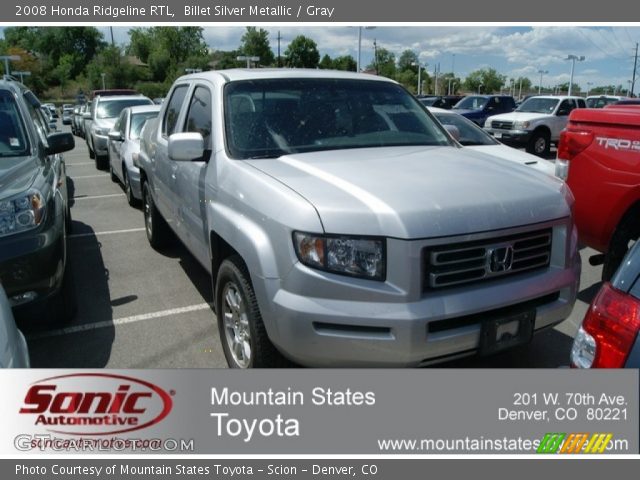 2008 Honda Ridgeline RTL in Billet Silver Metallic