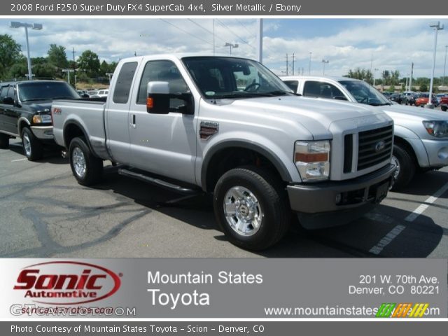 2008 Ford F250 Super Duty FX4 SuperCab 4x4 in Silver Metallic