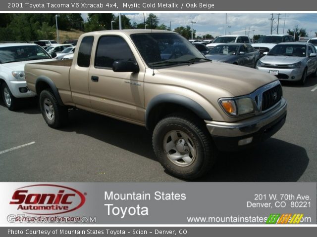 2001 Toyota Tacoma V6 Xtracab 4x4 in Mystic Gold Metallic