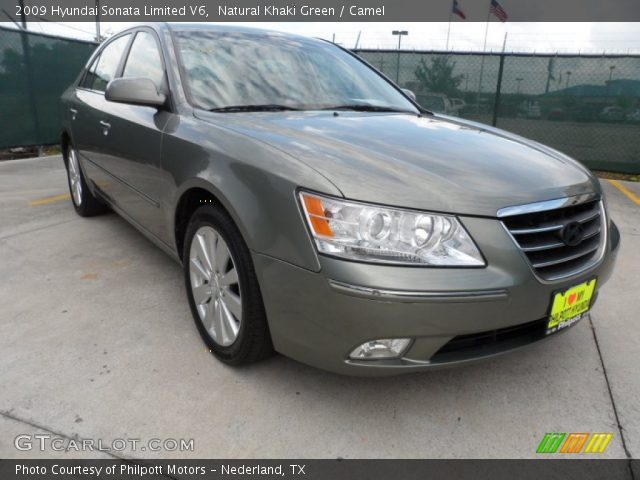 2009 Hyundai Sonata Limited V6 in Natural Khaki Green