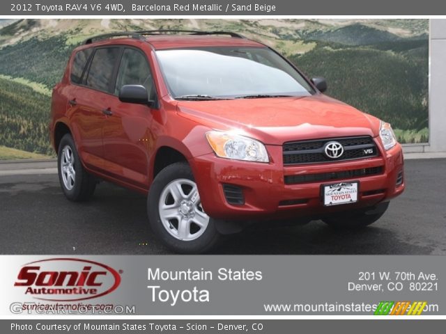 2012 Toyota RAV4 V6 4WD in Barcelona Red Metallic