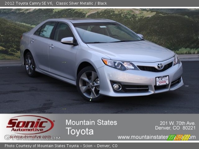 2012 Toyota Camry SE V6 in Classic Silver Metallic