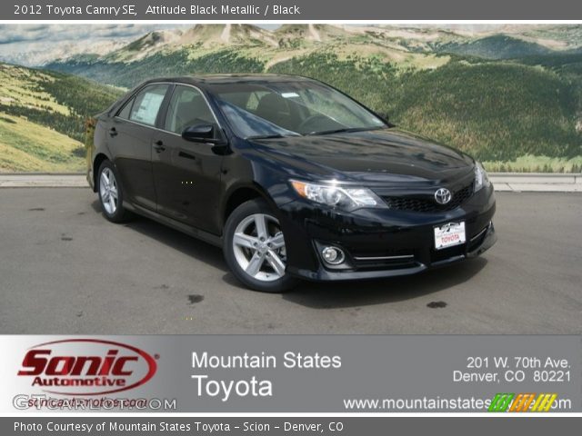 2012 Toyota Camry SE in Attitude Black Metallic