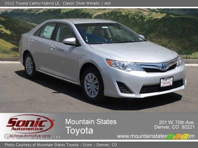 2012 Toyota Camry Hybrid LE in Classic Silver Metallic