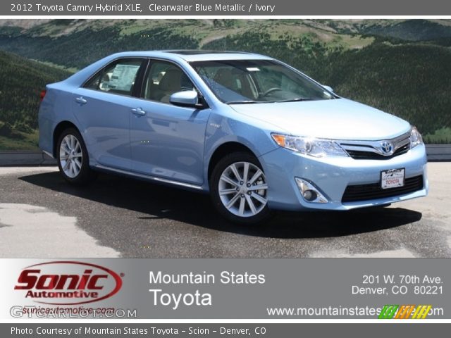2012 Toyota Camry Hybrid XLE in Clearwater Blue Metallic