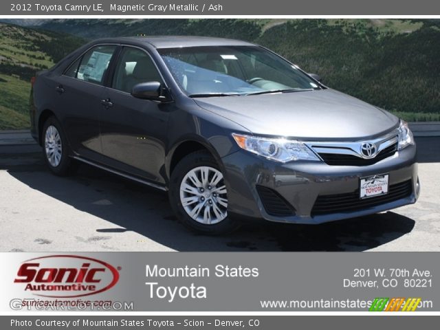 2012 Toyota Camry LE in Magnetic Gray Metallic