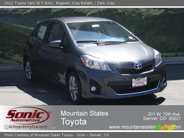 2012 Toyota Yaris SE 5 Door in Magnetic Gray Metallic