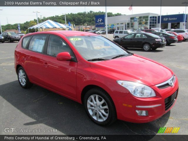 2009 Hyundai Elantra Touring in Chilipepper Red