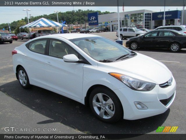 2013 Hyundai Elantra GLS in Shimmering White