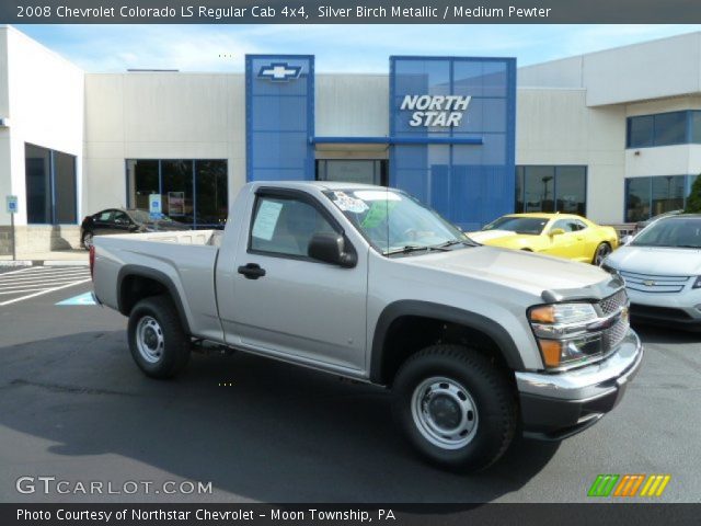 2008 Chevrolet Colorado LS Regular Cab 4x4 in Silver Birch Metallic