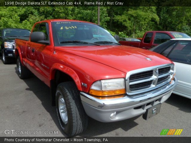 1998 Dodge Dakota SLT Extended Cab 4x4 in Flame Red