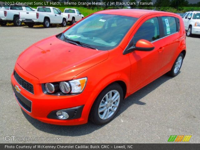 2012 Chevrolet Sonic LT Hatch in Inferno Orange Metallic